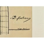 Kézdi-Kovács Elemér (1898-1976): Modiano cigaretta (reklámterv). Tus, papír. Jelzett. Paszpartuban, 34,5×24...