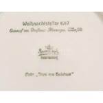 Rosenthal Weichnachten 1917 - Betlehemi csillag. karácsonyi kiadású porcelán dísztányér. Matricás, jelzett, hibátlan. ...