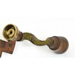 Vadász peremező. fa, vas, réz. XIX. sz. vége. / Hunter bullett-shell maker machine 21x14 cm