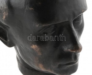 Szandai Sándor (1903-1978): Kassák Lajos portréja. Bronz. Jelzett: Szandai S 1935...