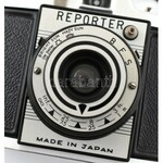 cca 1950 Reporter japán 6x4,5-es boxkamera, nagyon szép, működőképes állapotban, eredeti bőr tokjában, Ritka! ...