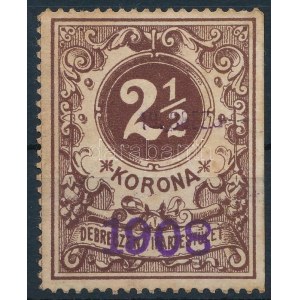 1908 Debreceni Ipartestület tagsági bélyeg, ritka / Debrecen membership stamp