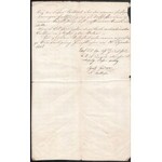 1858 Fünfkirchen (Pécs), német nyelvű szerződés 8 fl okmánybélyeggel