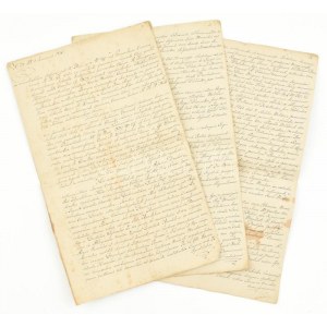 1830 Helytartótanácsi jegyzőkönyv, 1830. jan., latin nyelven, 3 foltos lappal, 6 sztl. lev.