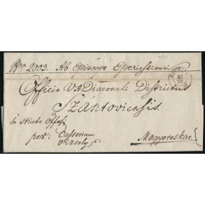 1854 Eperjes, Gaganecz József (1793-1875) eperjesi megyéspüspök levele, aláírásával