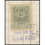 1903 Szenes Ede Fűszer-, Csemege és Bornagykereskedő fejléces számlája, Darányi Gyuláné Than Jolán (1871-?) részére...