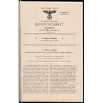 1936 Deutsches Reich által kiadott szabadalmi okmányok Otto Maier (Budapest) részére, német nyelven...