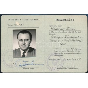 1960 Dimény Imre Széchenyi-díjas magyar agrármérnök...