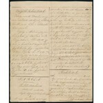 cca 1850-1856 'Kativári' c. fogoly élclap kézzel írt száma, március 20. 2658. szám, kis szakadással...