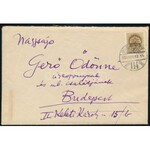 1939. nov. 11 Frank Frigyes (1890-1976) festőművész autográf kondoleáló levele Gerő Ödönnének, Gerő Ödön (1863-1939...