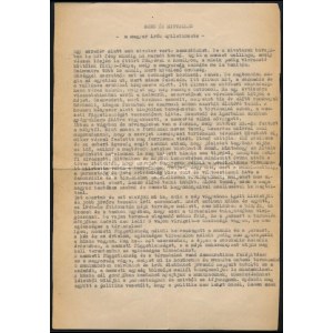 1956 Gond és hitvallás. A magyar írók nyilatkozata. 1956. dec. 2., hajtott, 2 sztl. lev...