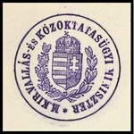 1943 Szinyei-Mersei Jenő (1888-1957) a Kállay-kormány vallás és közoktatásügyi miniszerének (1942-1944...