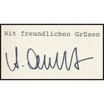 1996 Simeon von Habsburg-Lothringen (1958-) főherceg autográf aláírása egy üdvözlő lapon. Lapra montírozva ...