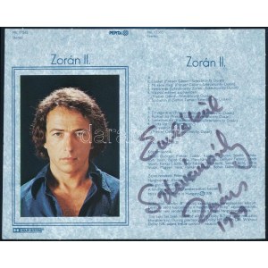 1979 Sztevanovity Zorán (1942-) aláírása kazetta papíron