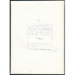 Ergy Landau (1896-1967) magyar származású francia fotográfus 3 db pecséttel jelzett távol...