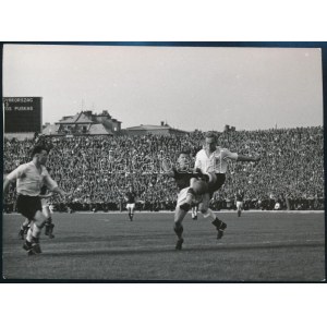 1953 Magyarország-Anglia (7-1), a legendás 6:3 visszavágója labdarúgó mérkőzés, sajtófotó, 13×17...