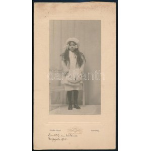 1915 Szombathely, Szilárd Tódor művészi fényképező elsőrendű műtermében készült, keményhátú vintage fotó, 23x12...