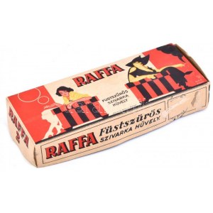 Raffa füstszűrős szivarkahüvely papírdoboza, 19×7,5×3,5 cm