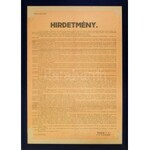 1944 A budapesti gettó létesítését előíró 8935/1944. B.M. rendelet (1944. november 29....