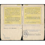 1944 A budapesti svéd követség fényképes menlevele (Schutzpass) Dóra Pál sportlövő és galamblövő világbajnok részére...