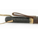 1920-1940 Rendőr gumibot bőr tokjával. Az első rendszeresített fajta. Javított. 40 cm / Vintage police baton ...