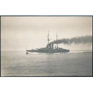 cca 1914-1918 SMS Viribus Unitis, az Osztrák-Magyar Császári és Királyi Haditengerészet (k.u.k. Kriegsmarine...
