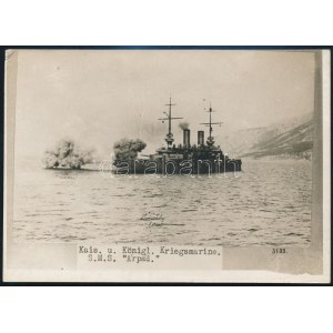 cca 1914-1918 SMS Árpád, az Osztrák-Magyar Császári és Királyi Haditengerészet (k.u.k. Kriegsmarine...