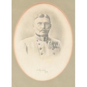 1912 Moritz Auffenberg von Kamarów (1852-1928) altábornagy, az Osztrák-Magyar Monarchia hadügyminiszterének portréja...