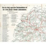 cca 1910 Karte der königl. ungarischen Staatseisenbahnen und der in ihrem Betriebe steheden Lokaleisenbahnen, 1:1,050...