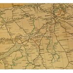 cca 1947 Magyarország vasuti térképe. Carte Ferroviaire de La Hongrie. Ungarn Eisenbahnkarte, 1:500.000, Bp., Klösz-ny....