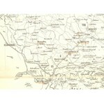 cca 1857-1859 Comitat Pressburg (Pozsony vármegye) térképe, vászontérkép, ceruzás aláhúzásokkal...