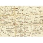 cca 1857-1859 Zipser Comitat (Szepes vármegye) térképe, vászontérkép, ceruzás aláhúzásokkal...