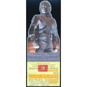1996. X. 7 Michael Jackson, King of Pop, History World Tour, Tunisz koncertjegy, törésnyomokkal, 24x9,5 cm / 7th of oct...