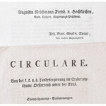 1803-1822 4 db Circulare különféle, főleg pénzőgyi, adózási témákkal, illetékekről ...