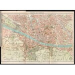 cca 1900 Firenze, városismertető füzet német nyelven, képekkel illusztrált, térképmelléklettel, 32p / Florence, Italy...