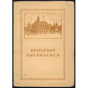 1910 Budapest Emlékalbum. Bp., Rigler József Ede-ny., 12 t. A borító belsején Rigler Rt. címkéjével. Papírkötésben...