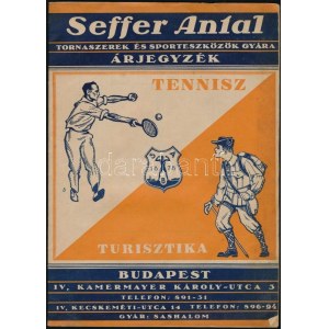 cca 1930 Bp. IV., Seffer Antal Tornaszerek és Sporteszközök Gyára árjegyzéke, 22p