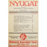 1933 Nyugat XXVI. évf. 1-24 sz. Teljes, 1933-as évfolyam, IV kötetben. Szerk.: Babits Mihály, és Gellért Oszkár...
