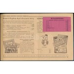 1935 Bp. IV., Klein Dezső 45. karácsonyi játékárjegyzéke Märklin mechanikai játékokról...