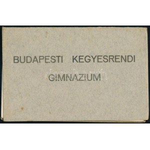 cca 1940 Budapesti Kegyesrendi Gimnázium fényképes leporellója, 21 fekete-fehér fotóval.