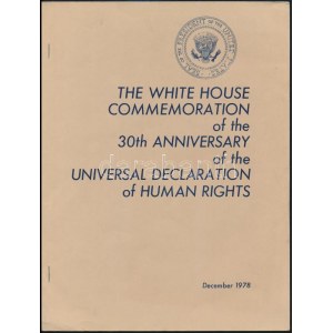 1978 The White House Commemoration of the 30th anniversary of the Universal Declataion of the Human Rights...