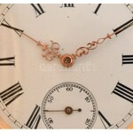 Jaccottet 14K dupla fedeles arany zsebóra. jelzett. Tisztitásra szoruló de jó állapotban. 84,6 g, d: 50 mm ...