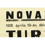 1931 Nova Thököly úti sporttelepen rendezett Turul FC - Megyer FC bajnoki mérkőzés plakátja, hajtott...