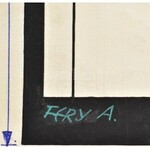 Fery Antal (1908-1994): Dalolj velünk! (plakátterv). Tempera, kollázs, papír, jelzett, 39,5x26,5 cm + A kész plakát...