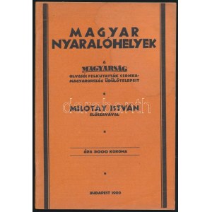 1926 Magyar nyaralóhelyek. A Magyarság olvasói felkutatták Csonka-Magyarország üdülő telepeit...