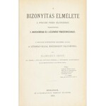 Zlinszky Imre: A bizonyítás elmélete a polgári peres eljárásban...