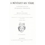 Reinach Salamon: A művészet kis tükre. A képzőművészetek általános törtéente...
