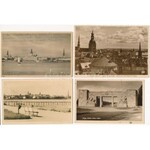 30 db RÉGI lett város képeslap jó állapotban 1899-1939 között / 30 pre-1945 Latvian town...