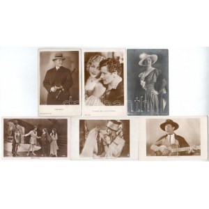 25 db RÉGI külföldi motívum képeslap: színészek / 25 pre-1945 motive postcards...