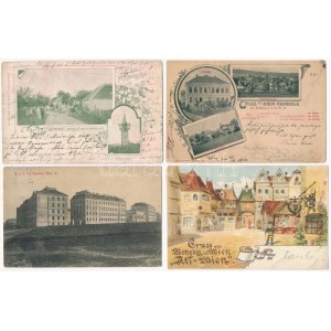 16 db RÉGI osztrák város képeslap jó állapotban 1898-1926 között, több lithoval / 16 pre-1945 Austrian town...